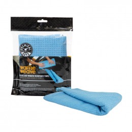 Рушник мікрофібровий для скла Chemical Guys Waffle Weave Glass and Window Microfiber Towel, Blue