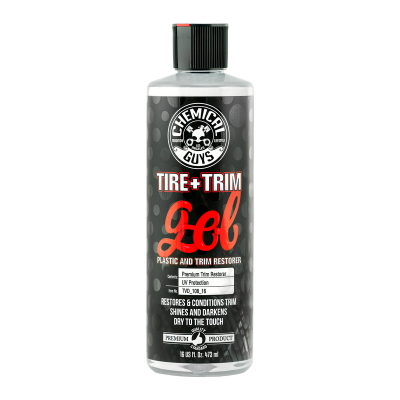 Chemical Guys Tire + Trim gel plastic and rubber high-gloss restorer and protectant, 473ml Chemical Guys Tire + Trim gel plastic and rubber high-gloss restorer and protectant, 473ml