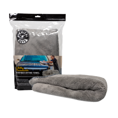 Chemical Guys Gray Woolly Mammoth Microfiber Dryer Towel, 60*90cm