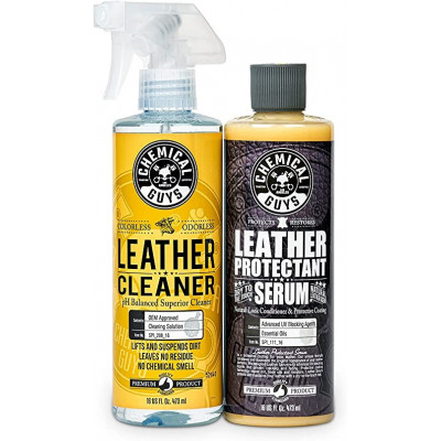 Chemical Guys Leather Cleaner & Leather Serum Kit